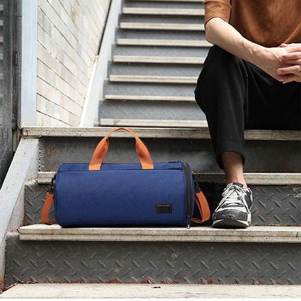 

outdoor sports gym bag multifunction training fitness shoulder bag with shoes pocket travel yoga handbag dry wet swimming