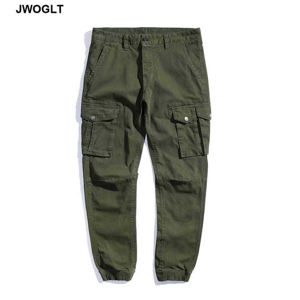 Alta Qualidade Outono Calças Casuais Homens Militares Tactical Juntos Mulit Mulit Carga Pants Fashions Black Khaki Army Calças 210528