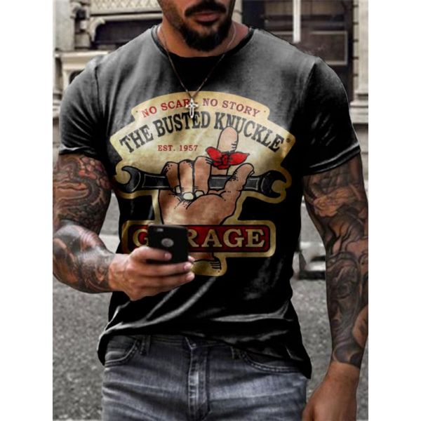 

tire original 3d printing t-shirt unique fashion beautiful breathable comfortable daily party travel visual impact gothic style mens short s, White;black