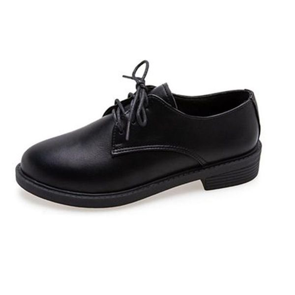 

dress shoes drop autumn spring women oxford flats shapes brogue leather full black office sole mole female ballet derby ladies