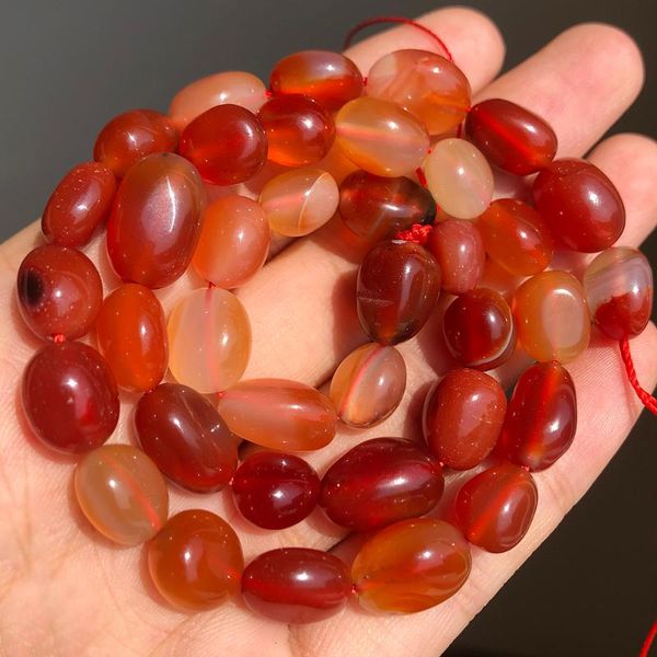 

other 8-10mm irregular red agates natural stone beads loose spacer for jewelry making bulk fashion charms bracelet necklace