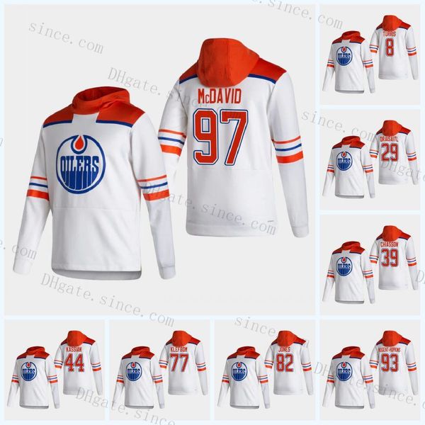 

custom connor mcdavid edmonton oilers 2021 reverse retro hoodie colby cave leon draisaitl ryan nugent-hopkins gretzky nurse kassian barrie, Black;red