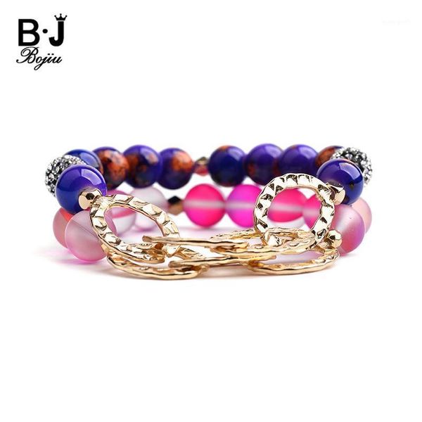 

charm bracelets bojiu cute colorful red glass beads stone for women gold copper chain zircon ball bracelet femme jewelry bc2191, Golden;silver