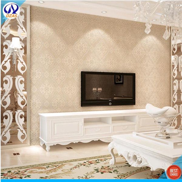 

wallpapers european-style damascus 3d stereo carving wallpaper living room bedroom background dzas-cj