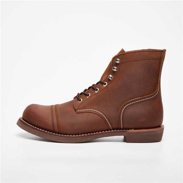 

8111 brown red wing tooling boots 8119 leather, Black