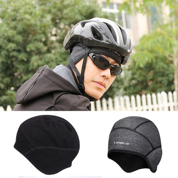 

winter cycling cap windproof thermal ski cap portable running skiing motocycle riding hat men women mtb bike cycling headwear, Black