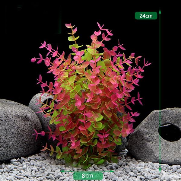 

decorations aquarium artificial plastic grass water plant multicolor for fish tank