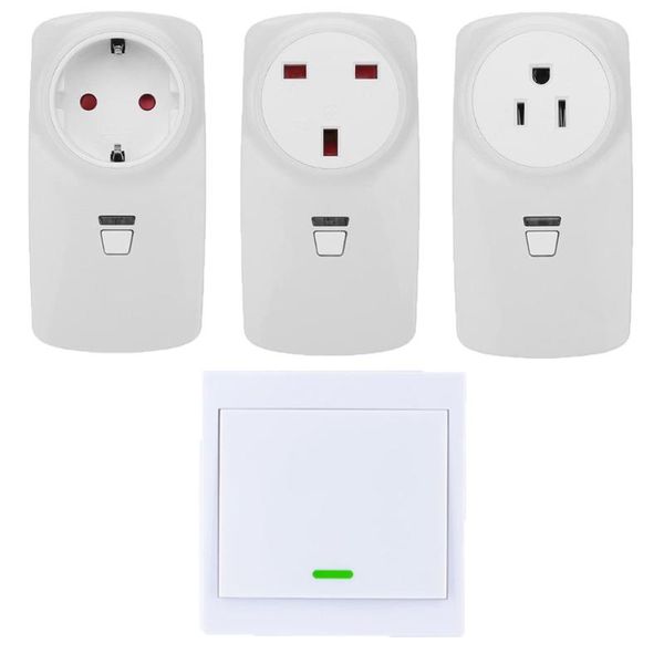 

smart home control plug wireless power outlets light switch socket us eu uk electrical with remote