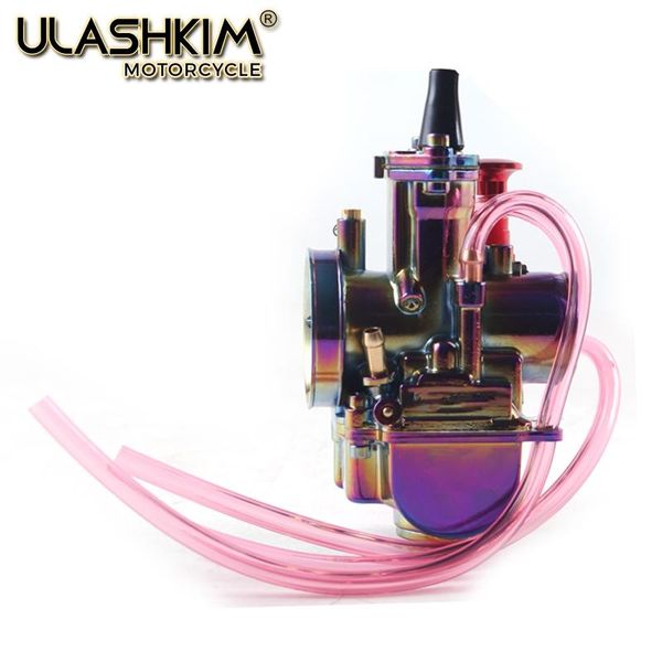 

motorcycle fuel system multicolor pwk 28 30 32 34 carburetor carburador with power jet atv kart dirt bike fit on 4t racing motor