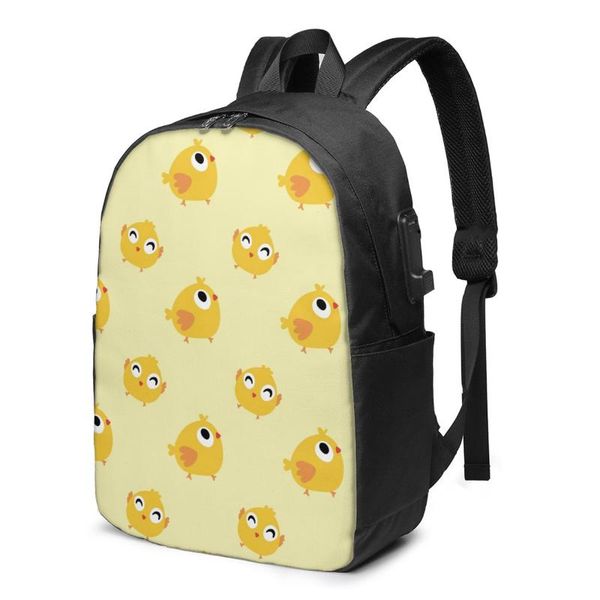 

backpack school bag for boy and girl cute birds with usb charging funny daypack teenager student