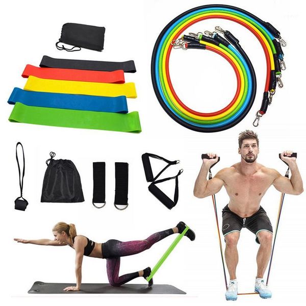 

resistance bands 11pcs fitness pull rope latex strength gym equipment home elastic exercises body workout equipment1
