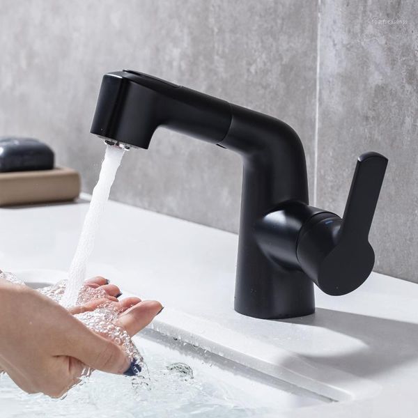 

bathroom sink faucets pull out basin faucet rinser sprayer gargle brushing mixer tap cold and wash water1