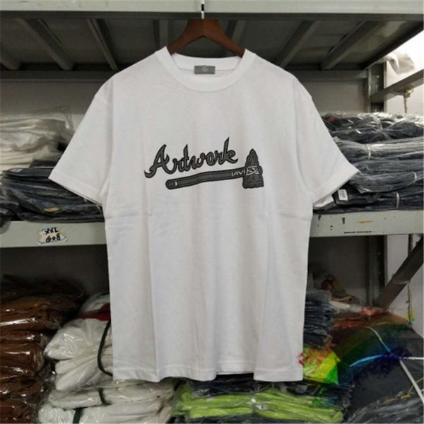 

2021 new 20ss estilo impresso digital com injeo direta no trabalho t-shirt das mulheres dos homens de hip-hop tee qlpe, White;black