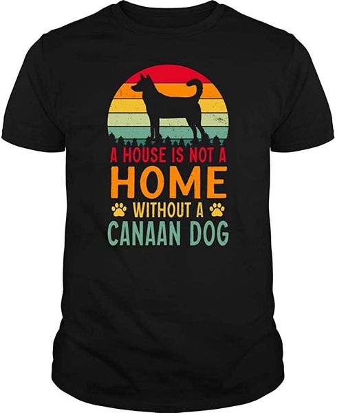 

men's t-shirts a house is not home without canaan dog tshirt - tee, White;black