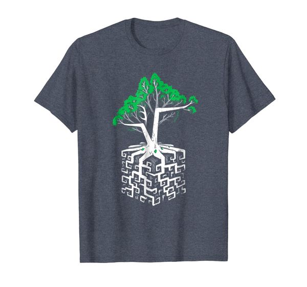 

cube root square root math trees shirt, White;black