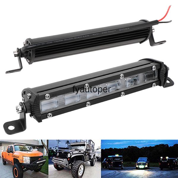 

6d lens led light bar 7 inch camping for tractor truck off road 4wd 4x4 atv utv uaz flood work 12v 24v