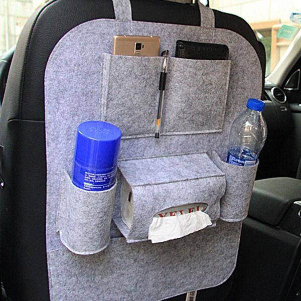 

car organizer 2pcs rear seat storage bag chair back container multi-functional hanging holder