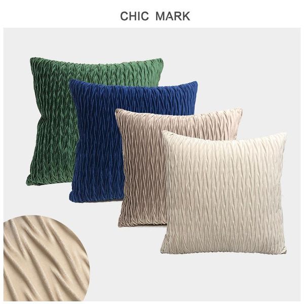 

cushion/decorative pillow nordic geometric stripes pattern cushion cover flannel sofa decorative pillowcase home decor bedside