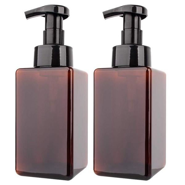 

liquid soap dispenser 2 pack foaming 15oz refillable foam hand empty plastic pump bottle container - 450ml