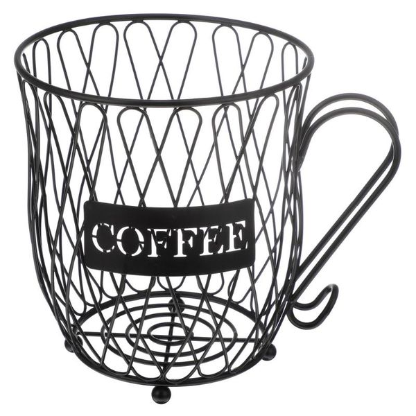 

mugs 1pc metal coffee storage basket fruit snack