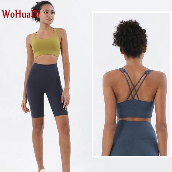 

wohuadi seamless yoga set women gym clothing bra high waist leggings sport fitness push up yoga short running sportswear, White;red
