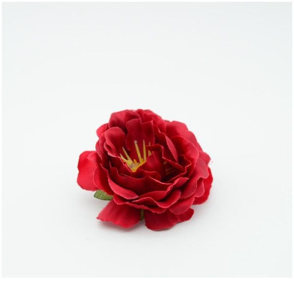 

100pcs silk roses artificial plastic flowers for christmas decor home wedding accessories scrapbook fake peony diy wrea jllacl
