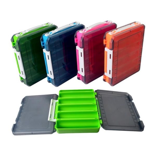 

fishing accessories storage box double-sided wooden shrimp bait tackle