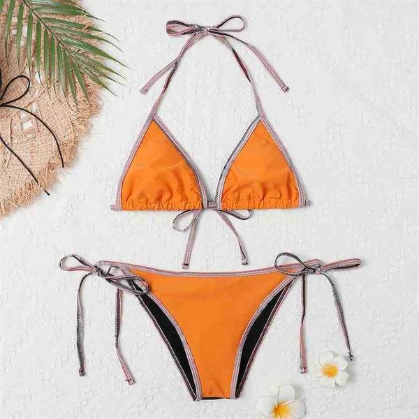 

fashion swimwears luxury brand design orange two pieces bikinis bandage push up swimsuit swimwear women beach bathing suits xl 775d, White;black