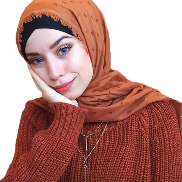 

scarves laven sell solid color cotton muslim head hijab scarf women black white pleated shawls wrinkled wrap foulard bandana, Blue;gray