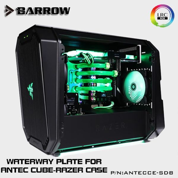 

fans & coolings barrow acrylic sheet used as water channel for antec cube-razer computer case antecce-sdb