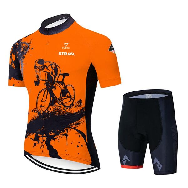 

racing sets men cycling jersey long sleeves fit comfortable sun-protective road bike mtb jerseys asian size wm8c01100, Black;blue