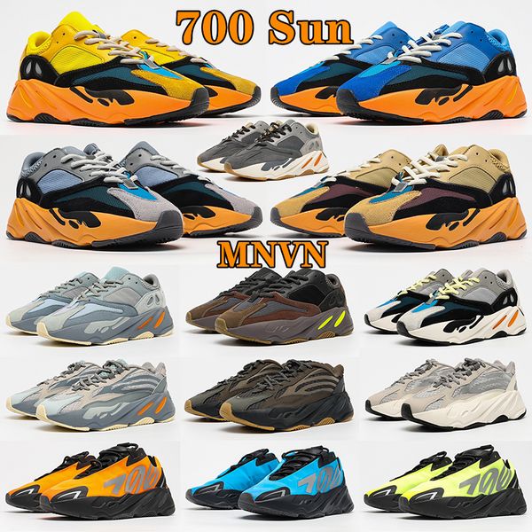 

kanye 700 v1 v2 running shoes solid grey sun cream men women reflective trainers bright blue carbon phosphor enflame amber triple black stat