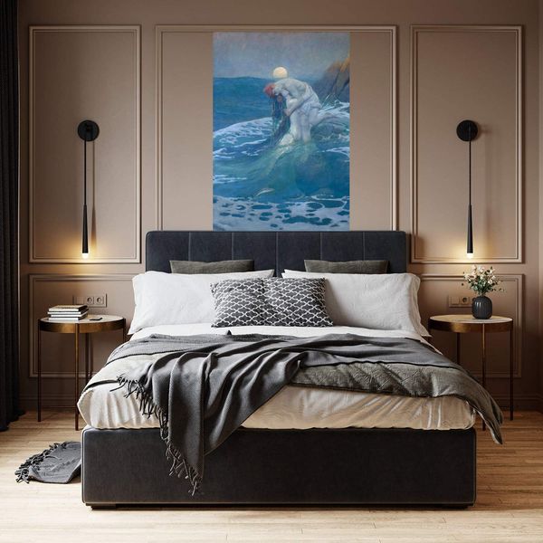 

howard pyle the mermaid home decor handpainted &hd print oil painting on canvas wall art canvas picture 210226
