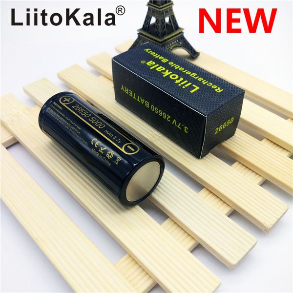 

liitokala lii-50a 26650 5000mah high capacity 26650-50a lithium battery for flashlight power bank li-ion rechargeable batteries