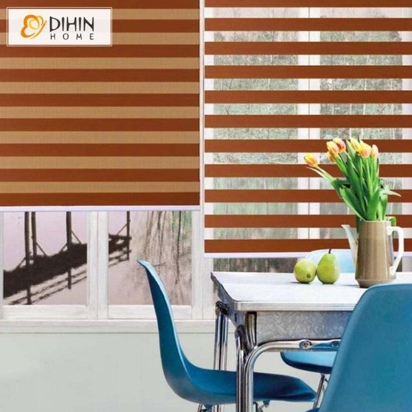 

curtain & drapes dihin home zebra blinds double layer roller for room window customized size