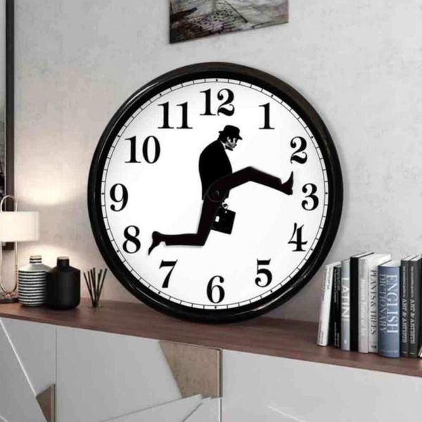

other clocks & accessories silly walks comedian funny walking novelty wall clock watch ministry of comedy tv series home decor silent for li