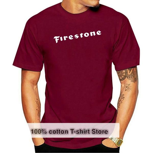

men's t-shirts firestone tire and rubber company t shirt, White;black