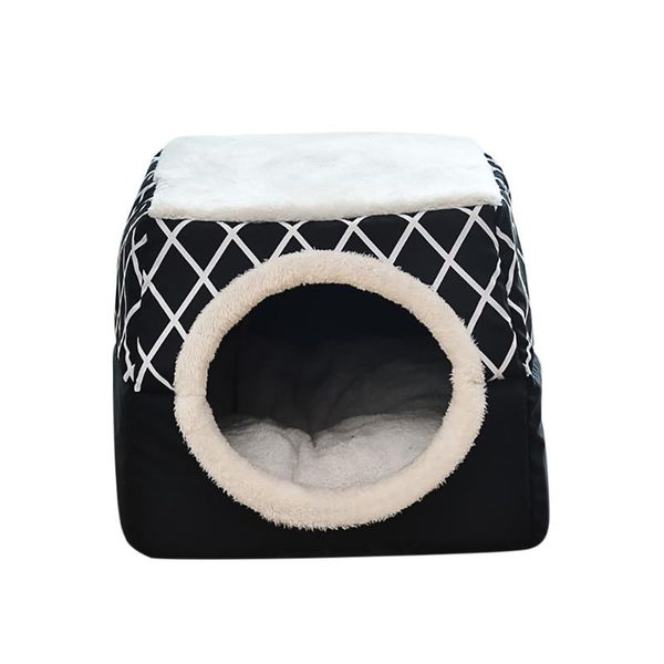 

2021 dog house cat housedog house pet dog cashmere plaid cat diamond pet supplies casa de mascotas