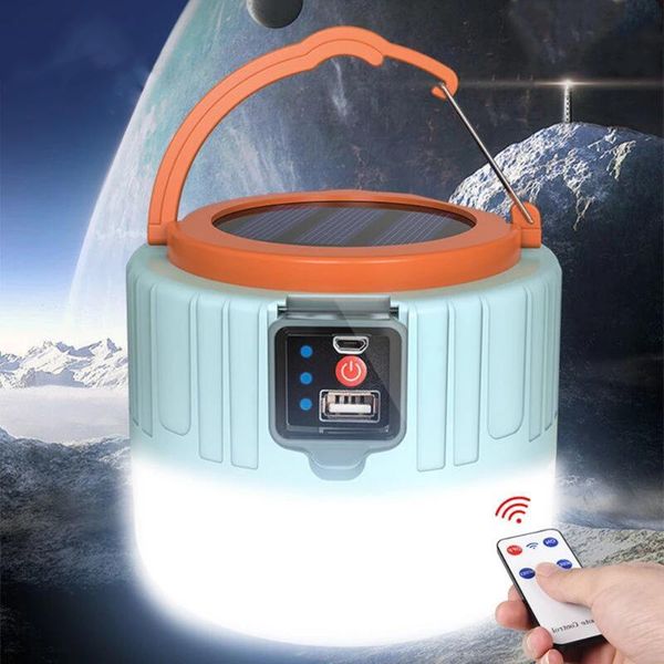 

boruit 280w camping light solar outdoor usb charging 3 mode tent lamp portable lantern night emergency bulb