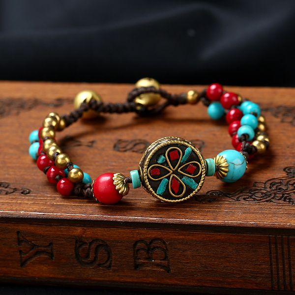 

11 designs vintage nepal bracelet new handmade braided bracelet nature stonesoriginal design simple ethnic braceletdio chan contact, Silver