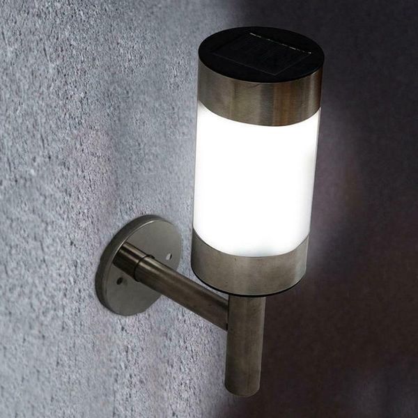 

stainless steel outdoor garden light solar powered shed door fence wall led light ksi999