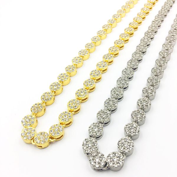 

european and american men's hip-hop necklace bicycle chain necklace, Silver