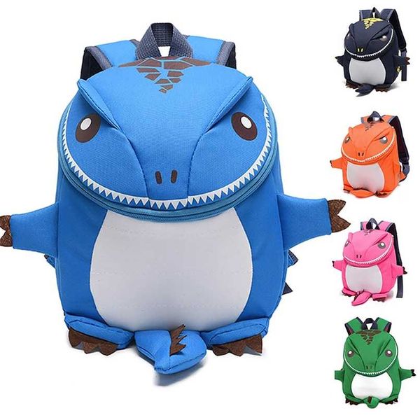 Cute crianças 3d dinossauro mochila crianças kindergarten saco de escola pequena animal 211025