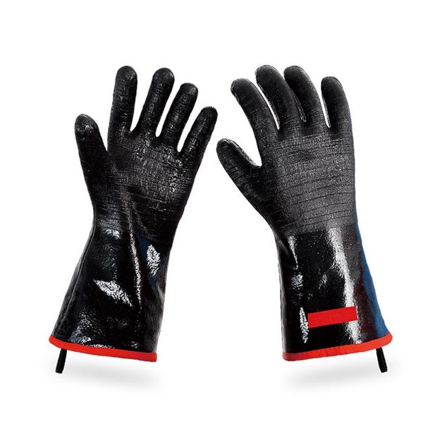 

grill bbq glove heat resistant oven gloves waterproof fireproof oil resistant barbecue hand protection cooking accessory sd