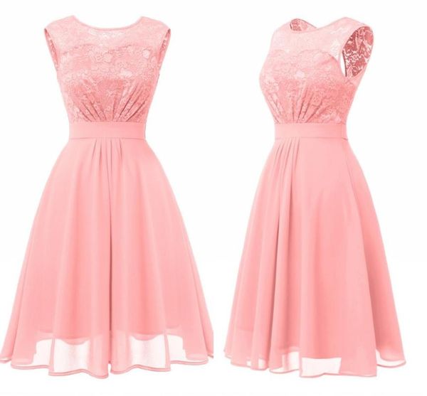 

elegant dress short sleeve robe lace chiffon women dress summer sleeveless midi swing women party dresses, Black;gray