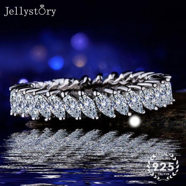 

cluster rings jellystory women 925 silver jewelry ring classical simple design oval gemstone fashion wedding gifts wholesale, Golden;silver