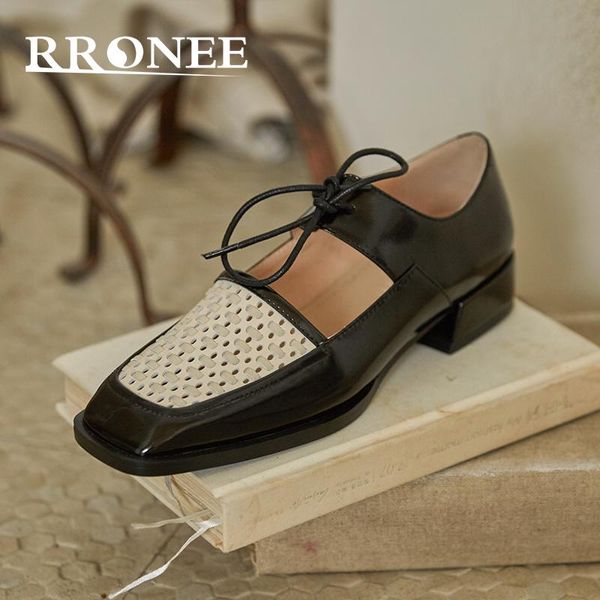 

dress shoes fashion lace-up leather loafers with low heels, Black