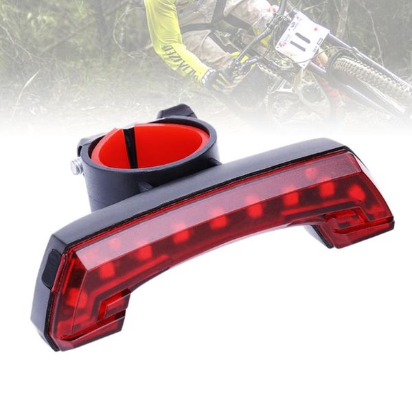 

mountain bike usb charging waterproof safety taillight outdoor night riding(black)