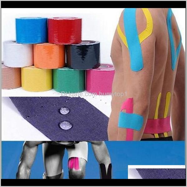 

5cm * 5cm kinesio tape muscle bandage sports kinesiology tape roll elastic adhesive strain injury muscle sticker kinesiology tape c3cq qte4x