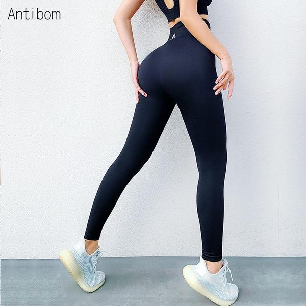 

yoga outfits antibom women fitness sport gym running seamless pants high waist elastic quick-dry squat proof tights winter, White;red